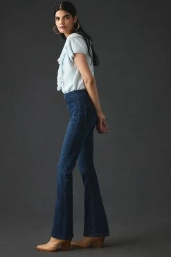 Cheapest ???? Pilcro Pull-On Flare ???? Jeans DENIM DARK ???? -PAIGE-shop unnamed file 2423
