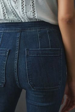 Cheapest ???? Pilcro Pull-On Flare ???? Jeans DENIM DARK ???? -PAIGE-shop unnamed file 2426