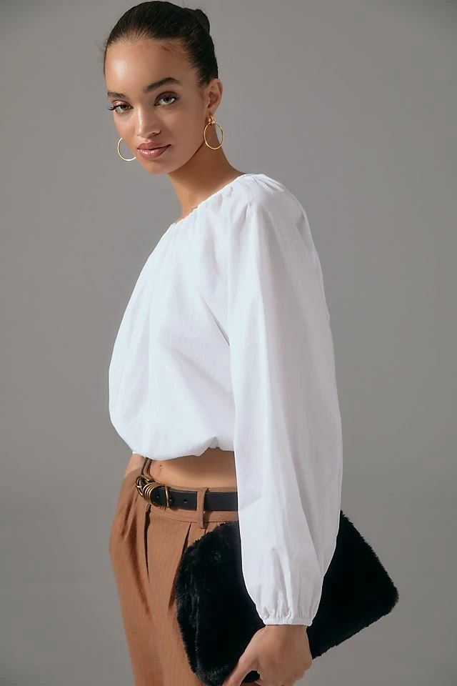 Maeve Poplin Bubble Blouse Buy ???? Maeve Poplin Bubble Blouse WHITE ⌛ -PAIGE-shop unnamed file 2441