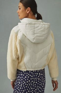 New ???? Daily Practice By Anthropologie Sherpa Puffer Jacket IVORY ???? 4 New ???? Daily Practice By Anthropologie Sherpa Puffer Jacket IVORY ???? -PAIGE-shop unnamed file 245