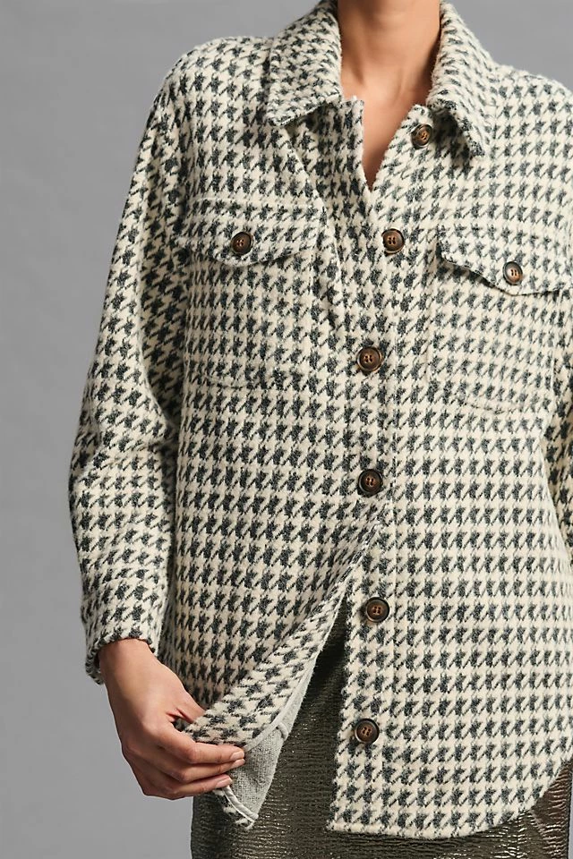 Greylin Knit Shirt Jacket Promo ???? Greylin Knit ???? Shirt Jacket BLACK MOTIF ???? -PAIGE-shop unnamed file 2453