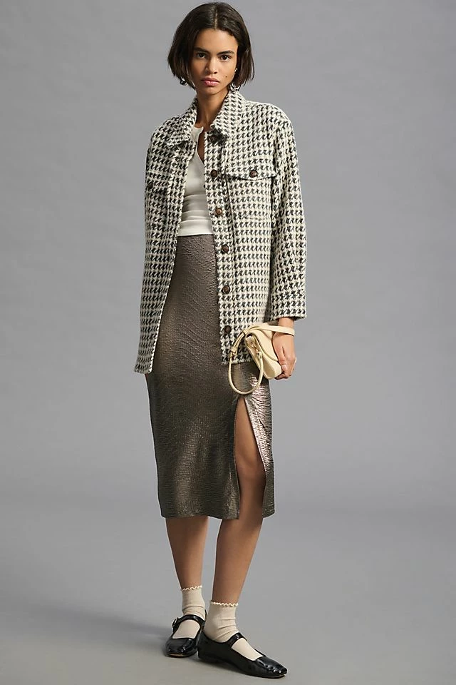 Greylin Knit Shirt Jacket Promo ???? Greylin Knit ???? Shirt Jacket BLACK MOTIF ???? -PAIGE-shop unnamed file 2454