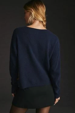 Top 10 ???? Maeve Cashmere Intarsia Sweater NAVY ???? 4 Top 10 ???? Maeve Cashmere Intarsia Sweater NAVY ???? -PAIGE-shop unnamed file 2458