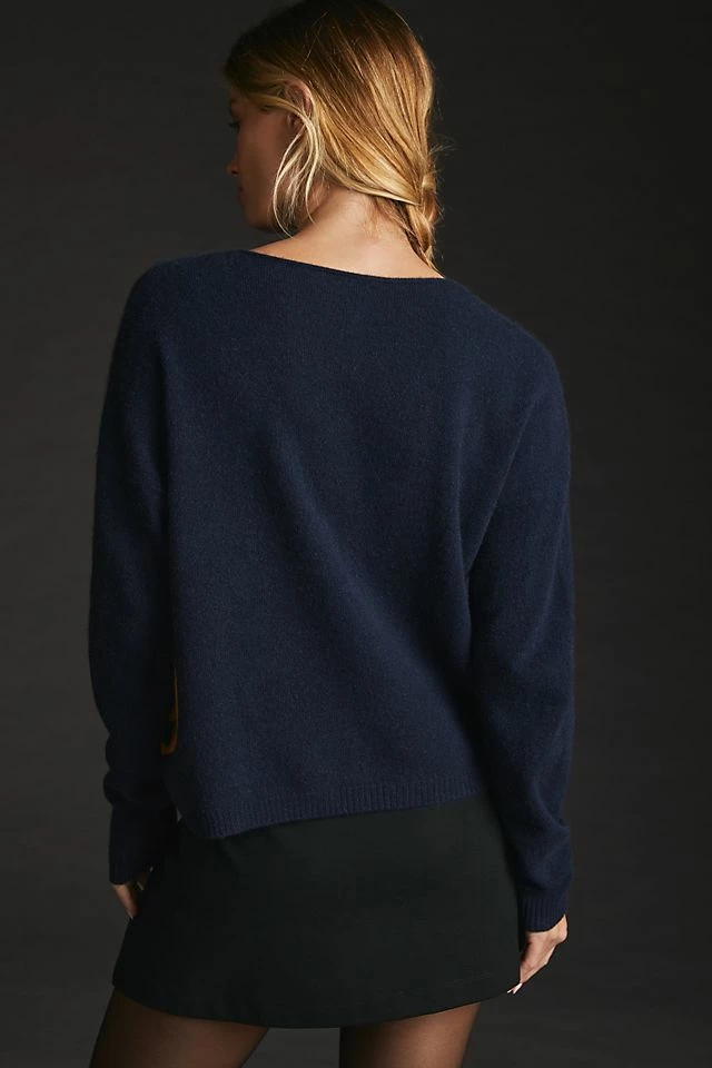 Maeve Cashmere Intarsia Sweater Top 10 ???? Maeve Cashmere Intarsia Sweater NAVY ???? -PAIGE-shop unnamed file 2458