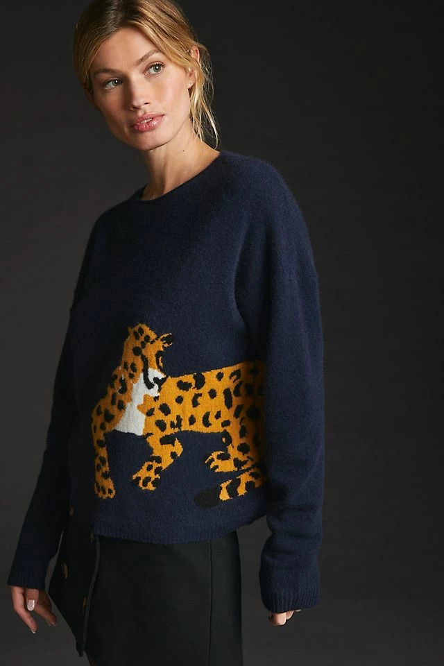 Maeve Cashmere Intarsia Sweater Top 10 ???? Maeve Cashmere Intarsia Sweater NAVY ???? -PAIGE-shop unnamed file 2459