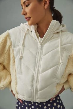 New ???? Daily Practice By Anthropologie Sherpa Puffer Jacket IVORY ???? 5 New ???? Daily Practice By Anthropologie Sherpa Puffer Jacket IVORY ???? -PAIGE-shop unnamed file 246