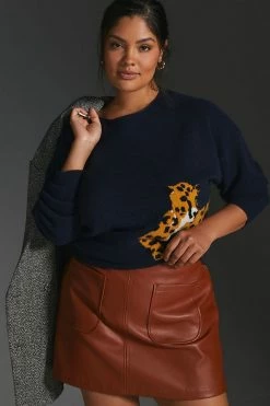 Top 10 ???? Maeve Cashmere Intarsia Sweater NAVY ???? 6 Top 10 ???? Maeve Cashmere Intarsia Sweater NAVY ???? -PAIGE-shop unnamed file 2460