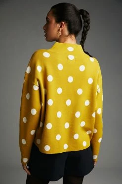 Outlet ???? Maeve Carys Mock-Neck Sweater YELLOW MOTIF ⌛ 4 Outlet ???? Maeve Carys Mock-Neck Sweater YELLOW MOTIF ⌛ -PAIGE-shop unnamed file 2464