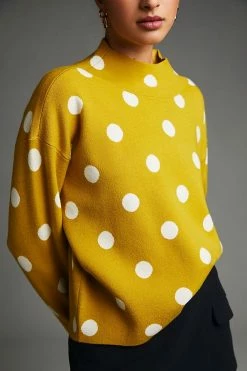 Outlet ???? Maeve Carys Mock-Neck Sweater YELLOW MOTIF ⌛ 5 Outlet ???? Maeve Carys Mock-Neck Sweater YELLOW MOTIF ⌛ -PAIGE-shop unnamed file 2465