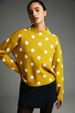 Outlet ???? Maeve Carys Mock-Neck Sweater YELLOW MOTIF ⌛ 6 Outlet ???? Maeve Carys Mock-Neck Sweater YELLOW MOTIF ⌛ -PAIGE-shop unnamed file 2466