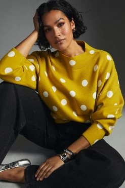 Outlet ???? Maeve Carys Mock-Neck Sweater YELLOW MOTIF ⌛ 7 Outlet ???? Maeve Carys Mock-Neck Sweater YELLOW MOTIF ⌛ -PAIGE-shop unnamed file 2467