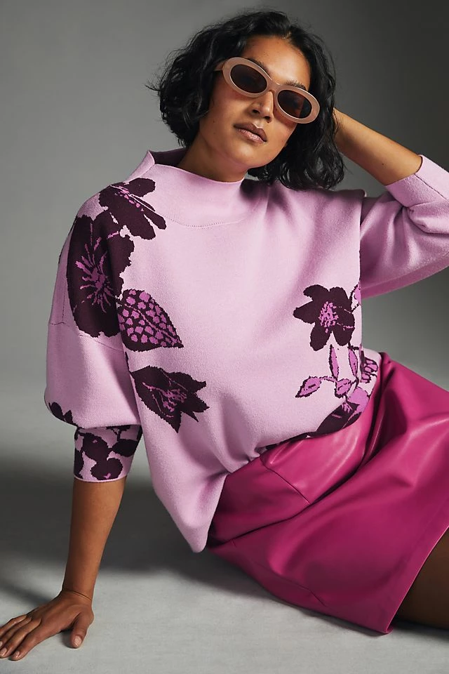 Jo Faulkner for Anthropologie Carys Sweater Best deal ???? Maeve Jo Faulkner For Anthropologie Carys Sweater LILAC ???? -PAIGE-shop unnamed file 2473