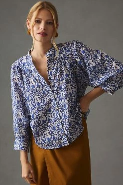 Best Pirce ❤️ Maeve Femme Buttondown DARK BLUE ???? -PAIGE-shop unnamed file 2481