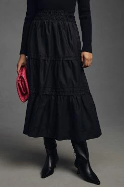 Discount ???? The Somerset Collection By Anthropologie The Somerset Maxi ???? Skirt BLACK ???? -PAIGE-shop unnamed file 2497