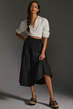 Discount ???? The Somerset Collection By Anthropologie The Somerset Maxi ???? Skirt BLACK ???? -PAIGE-shop unnamed file 2501