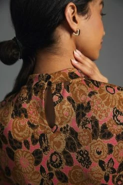 Best Pirce ???? Maeve Mock-Neck Jacquard Top BROWN MOTIF ⭐ 4 Best Pirce ???? Maeve Mock-Neck Jacquard Top BROWN MOTIF ⭐ -PAIGE-shop unnamed file 2504