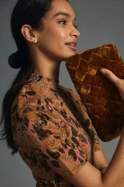 Best Pirce ???? Maeve Mock-Neck Jacquard Top BROWN MOTIF ⭐ 5 Best Pirce ???? Maeve Mock-Neck Jacquard Top BROWN MOTIF ⭐ -PAIGE-shop unnamed file 2505