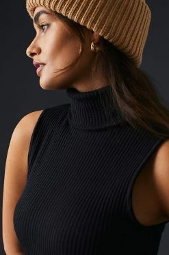 Best reviews of ???? Stateside Luxe Thermal Turtleneck ???? Dress BLACK ???? -PAIGE-shop unnamed file 253
