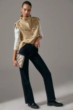 Discount ???? Mare Mare X Anthropologie Sleeveless Utility Top BEIGE ???? -PAIGE-shop unnamed file 2531