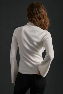 Flash Sale ✨ Maeve Bell-Sleeve Sweater IVORY ???? -PAIGE-shop unnamed file 2556