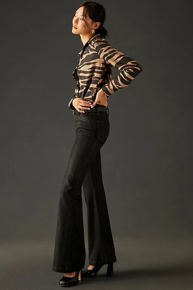 Paige Genevieve Coated Flare Jeans Outlet ???? Paige Genevieve ???? Coated Flare ???? Jeans BLACK ⭐ -PAIGE-shop unnamed file 2563