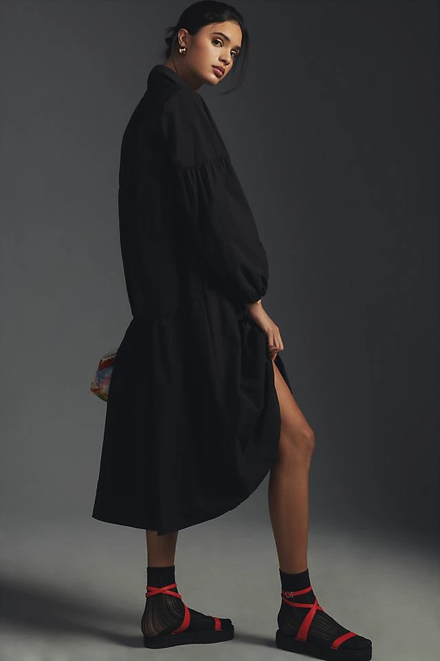 Maeve Button-Front Poplin Dress Best reviews of ✔️ Maeve Button-Front Poplin ???? Dress BLACK ???? -PAIGE-shop unnamed file 2567
