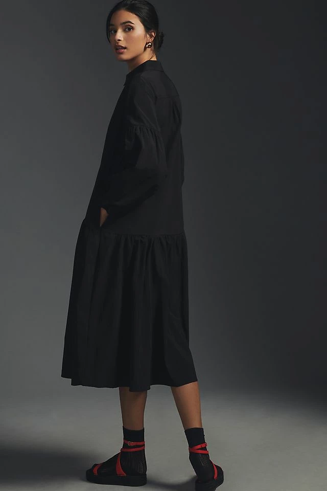 Maeve Button-Front Poplin Dress Best reviews of ✔️ Maeve Button-Front Poplin ???? Dress BLACK ???? -PAIGE-shop unnamed file 2569