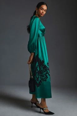 Promo ⭐ Nikasha Embroidered Satin ???? Dress GREEN ???? -PAIGE-shop unnamed file 2600