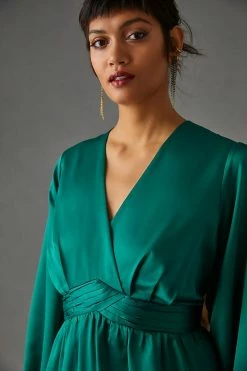 Promo ⭐ Nikasha Embroidered Satin ???? Dress GREEN ???? -PAIGE-shop unnamed file 2602