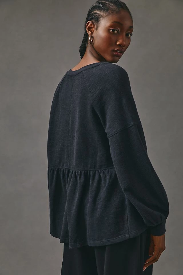 Pilcro Long-Sleeve Babydoll Top Outlet ???? Pilcro Long-Sleeve Babydoll Top BLACK ⭐ -PAIGE-shop unnamed file 2604