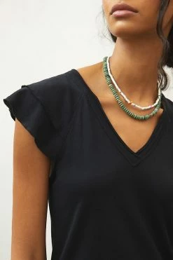 Buy ???? Maeve Catie Ruffle-Sleeved Tee OXFORD ⌛ 4 Buy ???? Maeve Catie Ruffle-Sleeved Tee OXFORD ⌛ -PAIGE-shop unnamed file 2642