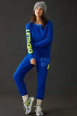 Best deal ???? FREECITY Exclusive Lucky Rabbits Sweatshirt BLUE ???? -PAIGE-shop unnamed file 266