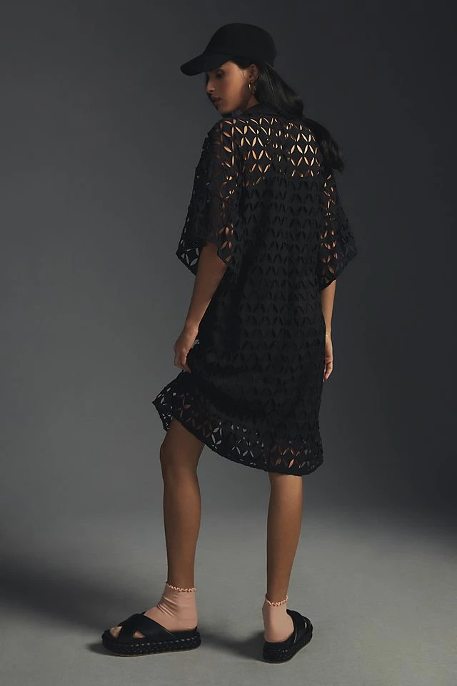 Eva Franco Cutwork Shirt Dress Cheapest ???? Eva Franco Cutwork ???? Shirt ???? Dress BLACK ???? -PAIGE-shop unnamed file 2700