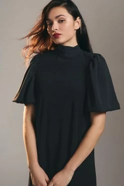 Discount ???? Amadi Mock-Neck ???? Dress BLACK ???? -PAIGE-shop unnamed file 2704