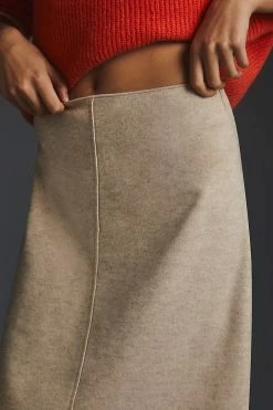 Promo ???? Mare Mare X Anthropologie Cozy A-Line ???? Skirt NEUTRAL ???? -PAIGE-shop unnamed file 2711