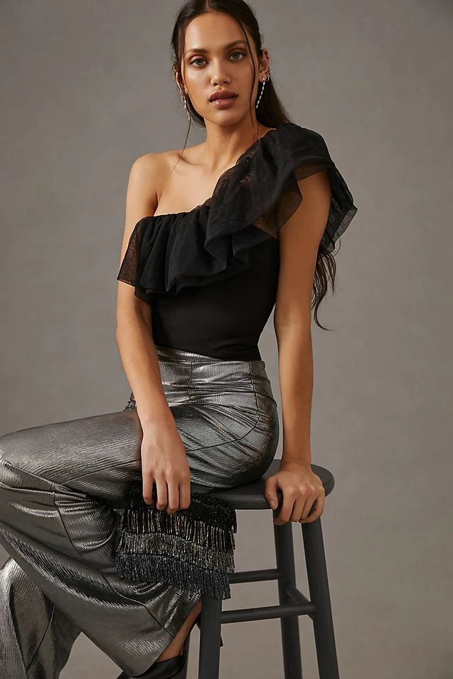 Sunday in Brooklyn One-Shoulder Top Best Pirce ✔️ Sunday In Brooklyn One-Shoulder Top BLACK ???? -PAIGE-shop unnamed file 2730