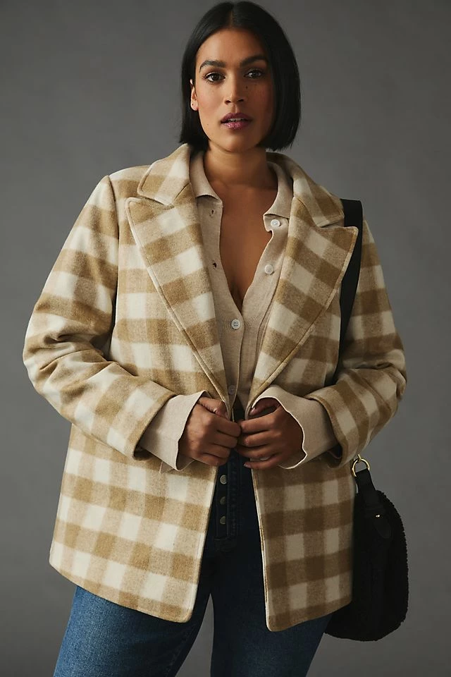 Hutch Plus Plaid Blazer Outlet ???? Hutch Plus Plaid Blazer IVORY ???? -PAIGE-shop unnamed file 2735