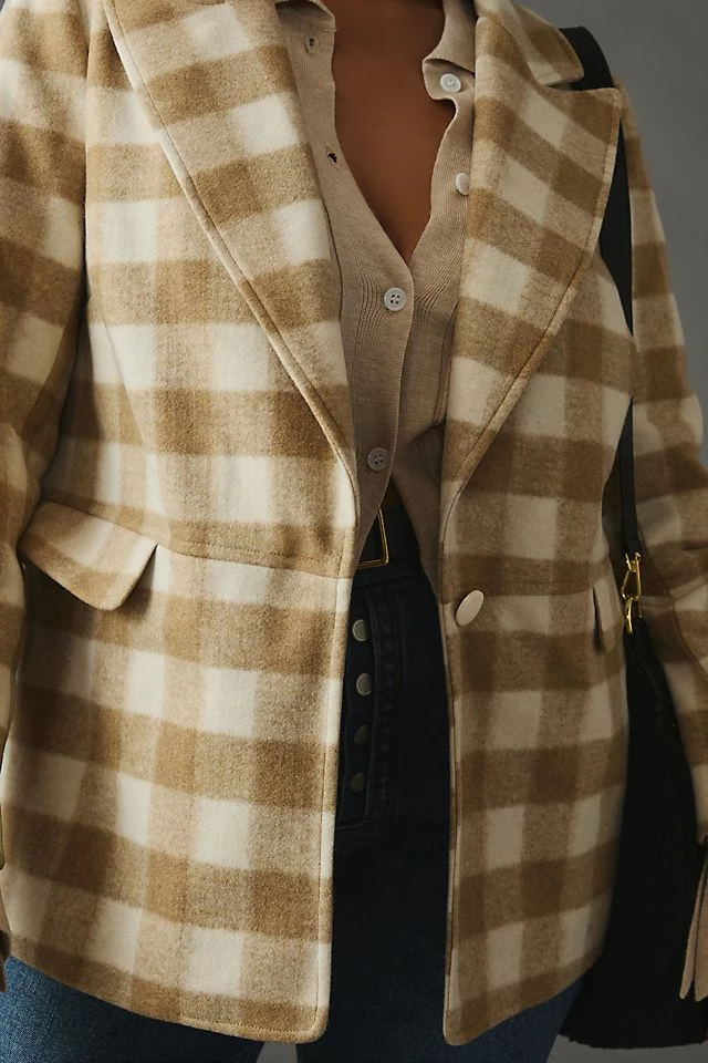 Hutch Plus Plaid Blazer Outlet ???? Hutch Plus Plaid Blazer IVORY ???? -PAIGE-shop unnamed file 2737