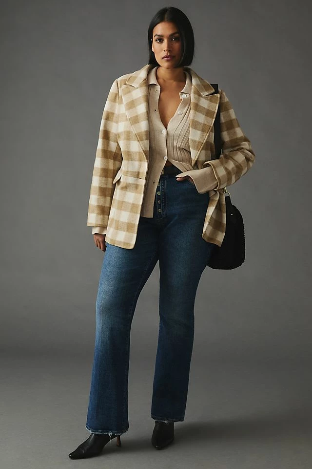 Hutch Plus Plaid Blazer Outlet ???? Hutch Plus Plaid Blazer IVORY ???? -PAIGE-shop unnamed file 2738