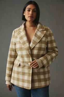 Outlet ???? Hutch Plus Plaid Blazer IVORY ???? 6 Outlet ???? Hutch Plus Plaid Blazer IVORY ???? -PAIGE-shop unnamed file 2739