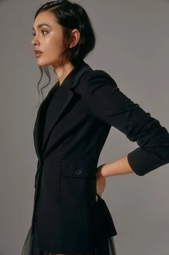 Best Pirce ???? Maeve Slim Blazer BLACK ???? -PAIGE-shop unnamed file 2742