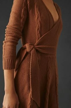 Cheapest ???? Greylin Wrap Sweater ???? Dress BROWN ???? 4 Cheapest ???? Greylin Wrap Sweater ???? Dress BROWN ???? -PAIGE-shop unnamed file 2754