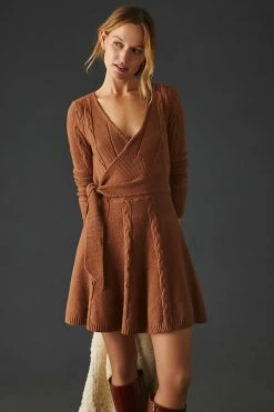 Cheapest ???? Greylin Wrap Sweater ???? Dress BROWN ???? 5 Cheapest ???? Greylin Wrap Sweater ???? Dress BROWN ???? -PAIGE-shop unnamed file 2755