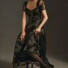 Brand new ???? Geisha Designs Floral Appliqué ???? Dress BLACK ???? -PAIGE-shop unnamed file 2758
