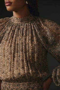 Deals ⭐ Let Me Be Smocked Mock-Neck ???? Dress BLACK & WHITE ???? -PAIGE-shop unnamed file 2776