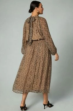 Deals ⭐ Let Me Be Smocked Mock-Neck ???? Dress BLACK & WHITE ???? -PAIGE-shop unnamed file 2779