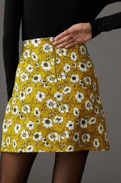 Promo ✔️ Maeve A-Line Mini ???? Skirt YELLOW MOTIF ✔️ -PAIGE-shop unnamed file 2788