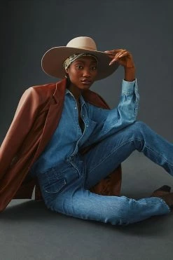 Cheap ???? Maeve Bombshell Slim Straight ???? Jeans DENIM MEDIUM BLUE ???? -PAIGE-shop unnamed file 2814