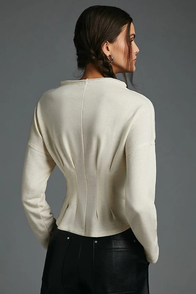 Pilcro Corset Sweatshirt Discount ❤️ Pilcro Corset Sweatshirt SAND ???? -PAIGE-shop unnamed file 2858