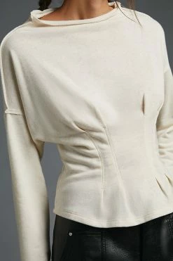 Discount ❤️ Pilcro Corset Sweatshirt SAND ???? 5 Discount ❤️ Pilcro Corset Sweatshirt SAND ???? -PAIGE-shop unnamed file 2860